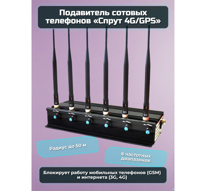 Подавитель сотовых телефонов "Спрут" 4G/GPS фото