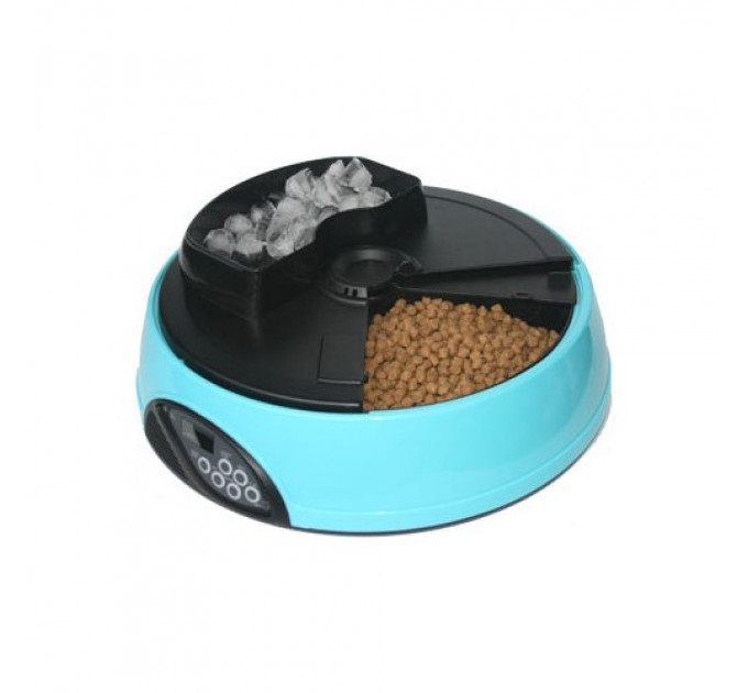Автокормушка для кошек и собак "Feed-Ex PF1 Blue" с ЖК дисплеем и емкостью для льда фото