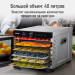 Сушилка для фруктов с WI-FI CHEF PRO CF-FD804A (6 поддонов + 6 для пастилы + 6 для ягод) 40 л, сталь фото