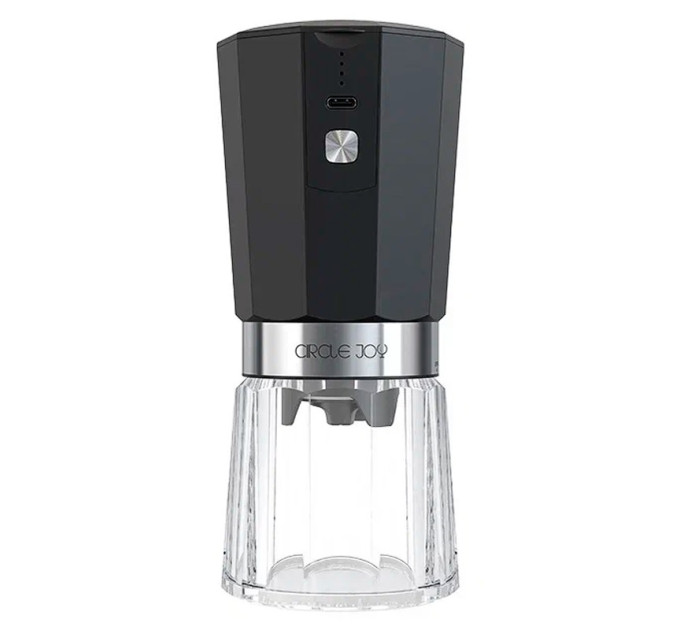 Портативная кофемолка Circle Joy Electric Coffee Grinder (CJ-EG05 Black-Silver RUS) фото