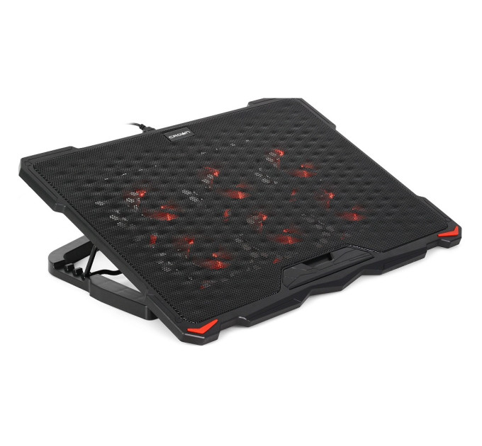 Охлаждающая подставка для ноутбука CROWN CMLS-402 Red, до 17" фото
