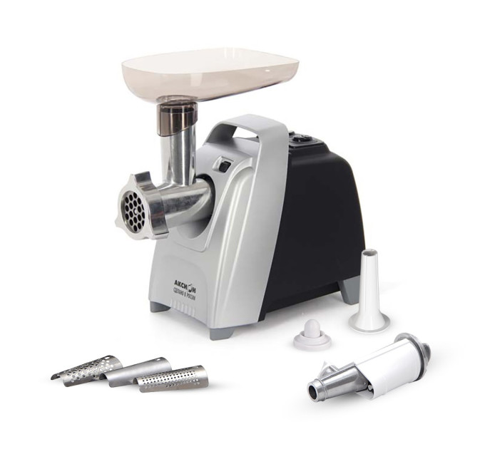 Электрическая мясорубка Аксион М 61.04 (черно-серебристая) фото