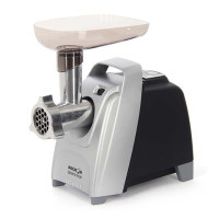 Электрическая мясорубка Аксион М 62.01 с эл.панелью управления и умным реверсом (черно-серебристая)