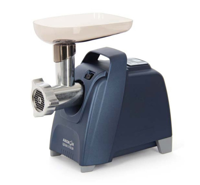Электрическая мясорубка Аксион М 62.01 с эл.панелью управления и умным реверсом (синяя) фото