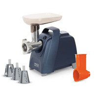 Электрическая мясорубка Аксион М 62.03 с эл.панелью управления и умным реверсом (синяя)