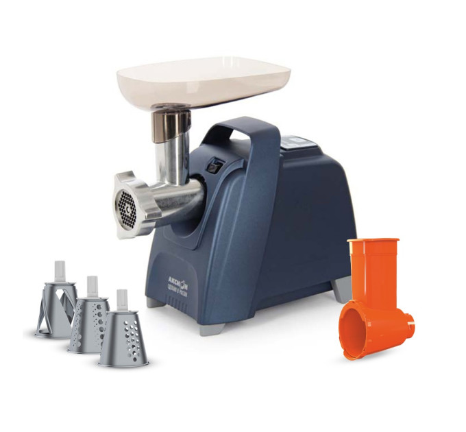 Электрическая мясорубка Аксион М 62.03 с эл.панелью управления и умным реверсом (синяя) фото