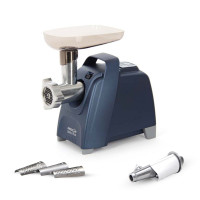 Электрическая мясорубка Аксион М 62.04 с эл.панелью управления и умным реверсом (синяя)