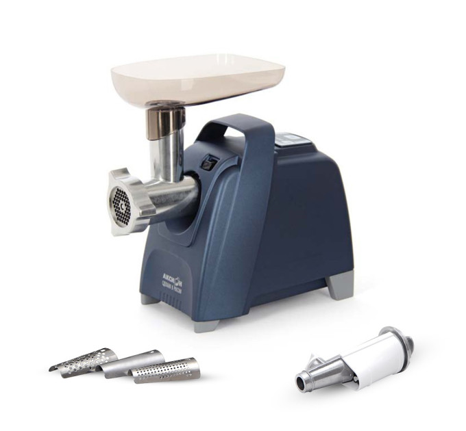 Электрическая мясорубка Аксион М 62.04 с эл.панелью управления и умным реверсом (синяя) фото