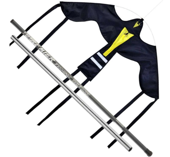 Отпугиватель птиц Воздушный змей Крук (флагшток 5м. + труба для установки в землю) фото