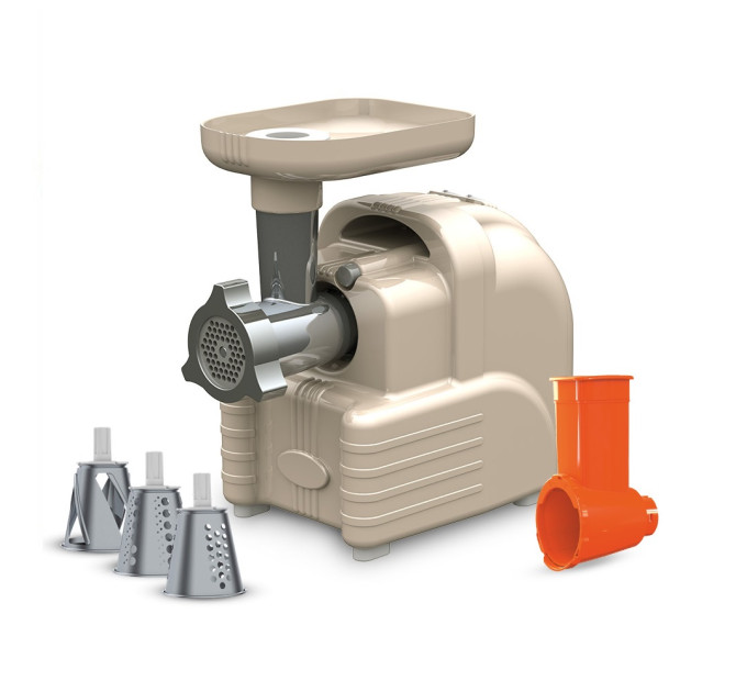 Электрическая мясорубка Аксион М 63.03 в ретро стиле (2 в 1: мясорубка + овощерезка) фото