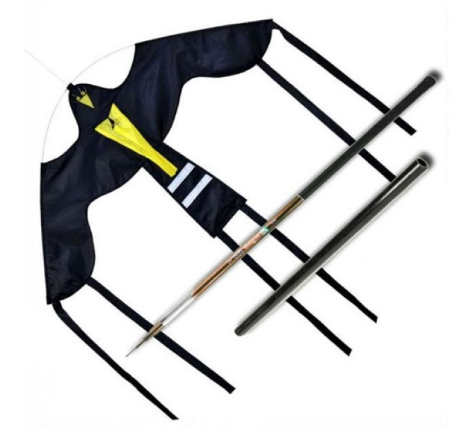 Отпугиватель птиц Воздушный змей Крук (флагшток 6 м.+труба для установки в землю) фото