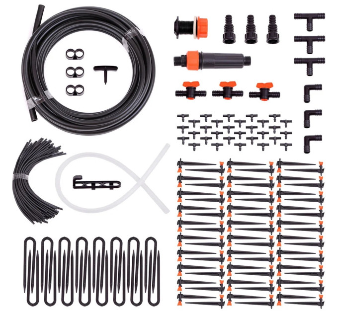 Капельный полив Жук от ёмкости с регулируемыми капельницами (60 растений) фото