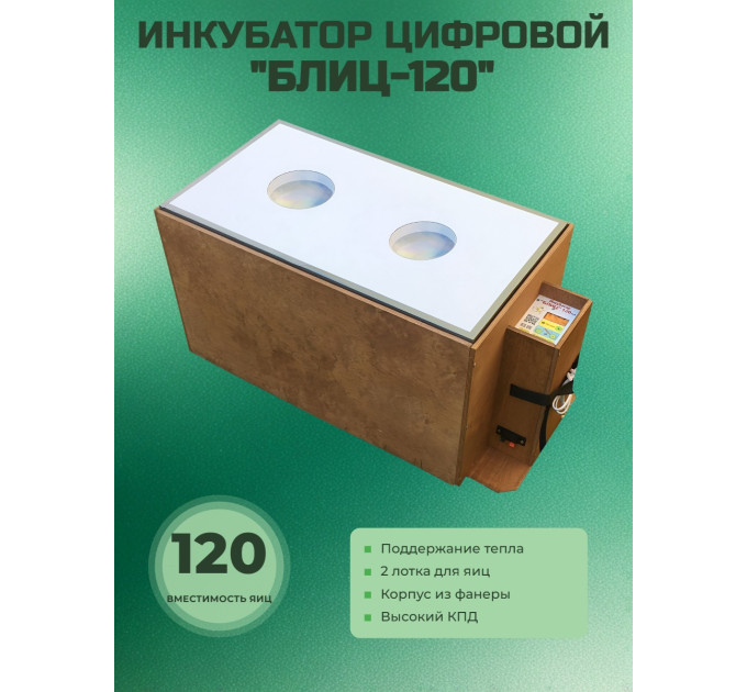 Инкубатор автоматический "БЛИЦ-120" Цифровой фото