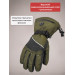 Перчатки сенсорные с регулируемым подогревом RedLaika Lux (3000 мАч, до 9 ч) зеленые/хаки, р.L фото