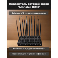 Подавитель сотовой связи "Monster 18CH" Подавитель сотовой связи "Monster 18CH"