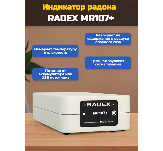 Индикатор радона RADEX MR107+ фото