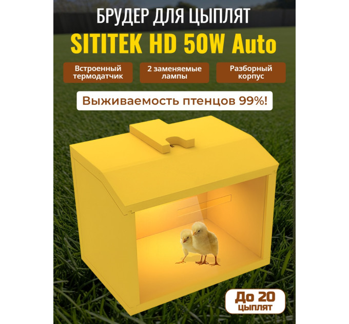 Автоматический брудер для цыплят "SITITEK HD 50W Auto" фото