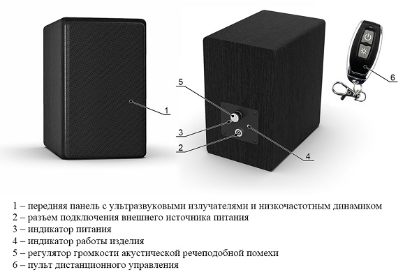 Подавитель диктофонов и микрофонов "BugHunter Daudio bda-4"