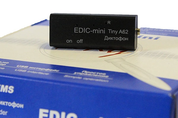 Цифровой мини-диктофон Edic-mini Tiny A62