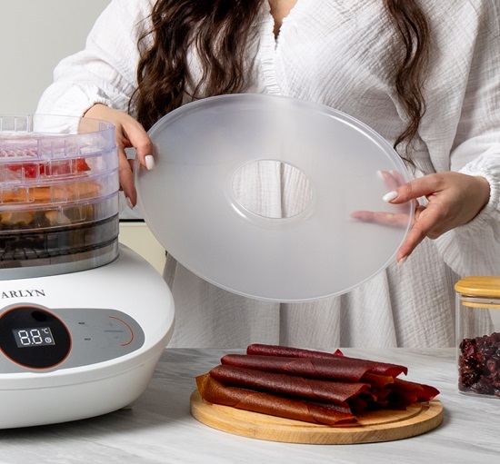 Сушилка для овощей и фруктов GARLYN D-05 (5 поддонов + 1 поддон для пастилы)