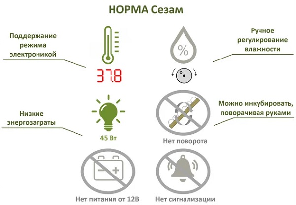 Автоматический инкубатор "Норма СЕЗАМ"