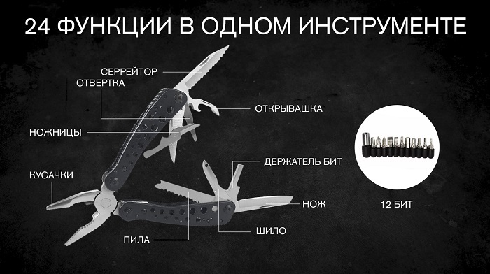 Мультитул Ganzo G204 (24 в 1)