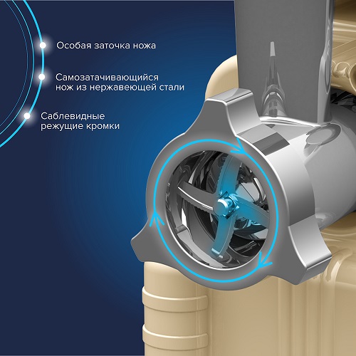 Электрическая мясорубка Аксион М63.02 в стиле ретро