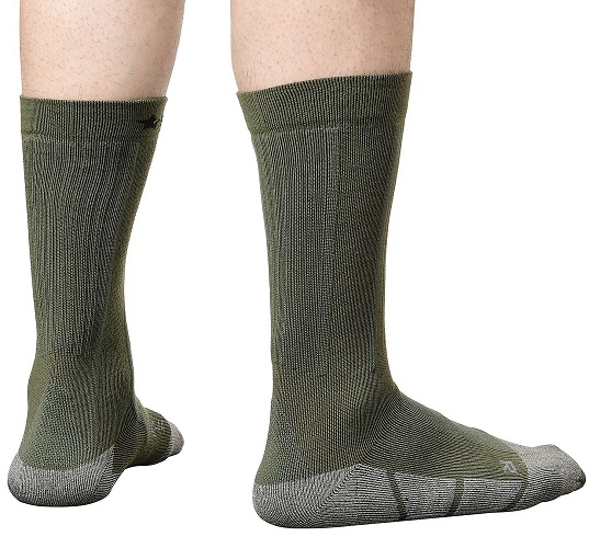 Треккинговые носки 5.45 DESIGN Фантом Silver, X-STATIC, silver fiber, OLIVE