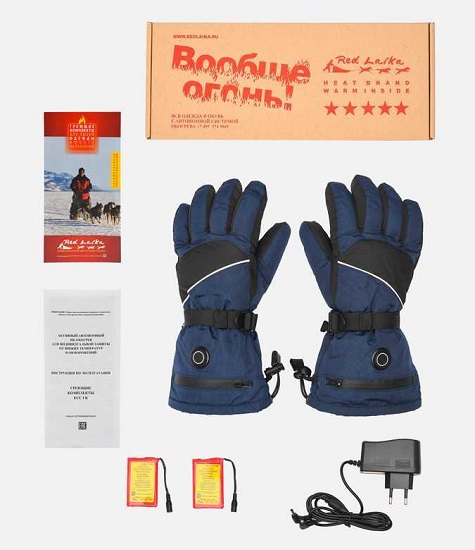 Перчатки сенсорные с регулируемым подогревом RedLaika Lux