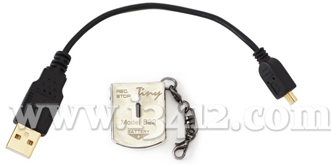 Подключение диктофона Edic-mini Tiny B22 к компьютеру осуществляется через стандартный usb-порт