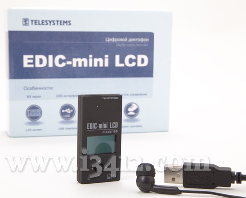 Диктофон Edic-mini B8-LCD - комплект поставки