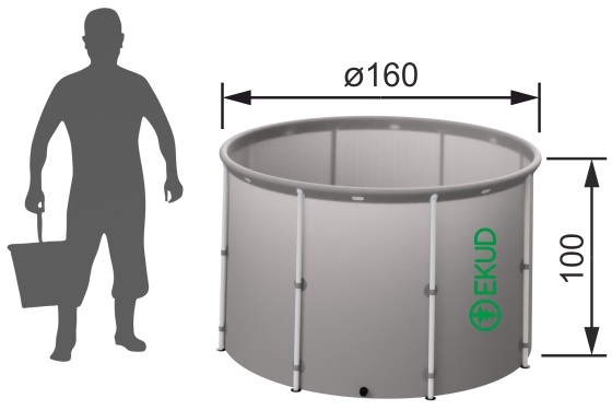 Складная емкость для воды EKUD