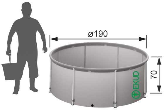 Складная емкость для воды EKUD