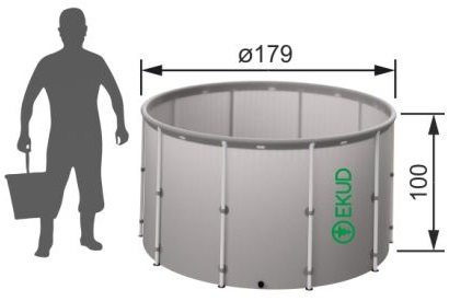 Складная емкость для воды EKUD