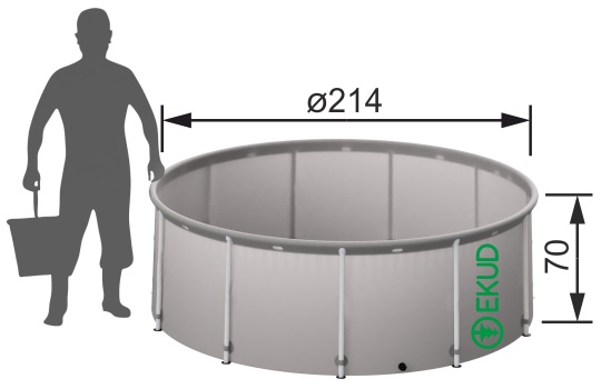 Складная емкость для воды EKUD