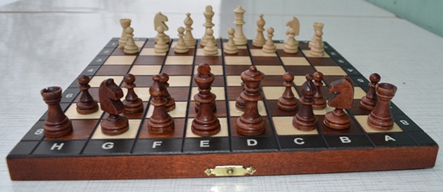 Удобная доска 26,5 на 26,5 см, подходящая для игры в шахматы и шашки