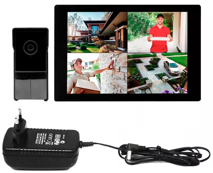 Беспроводной видеодомофон TUYA Wi-Fi SkyNet 1000 (1+0) (монитор + вызывная панель)