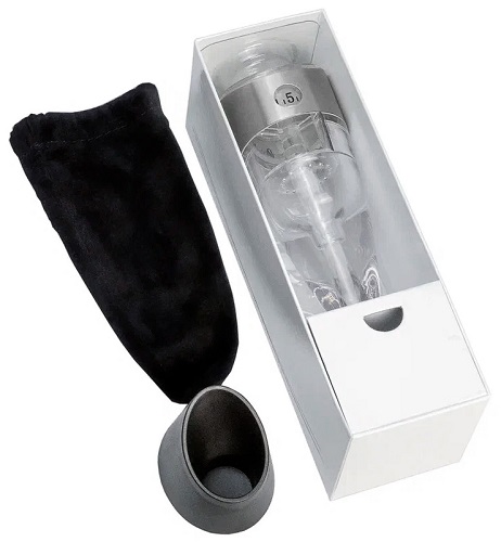 Аэратор для вина Xiaomi Kitchen Joy Wine Aerator KJ-VT01SS Silver с подставкой и настраиваемой скоростью розлива